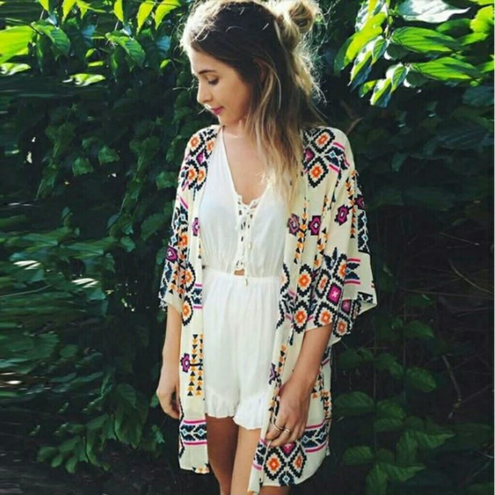 Ikat Kimono Wrap - Picture 3 of 6